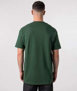 LLC-T-Shirt-Dark-Green-PLEASURES-EQVVS