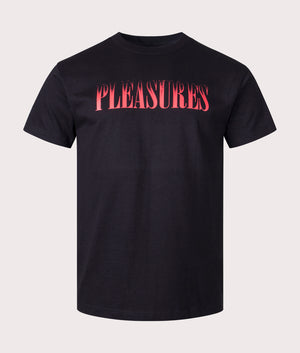 Crumble-T-Shirt-Black-PLEASURES-EQVVS-Front-Image