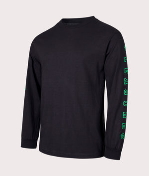 Long-Sleeve-Sign-T-Shirt-Black-PLEASURES-EQVVS-Side-Image