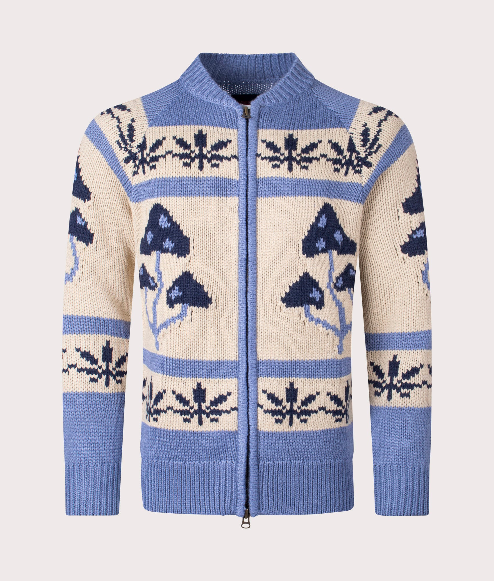 トップス PLEASURES SKULL DESIGN Zip Cardigan Pleasures Wisdom Zip Cardigan Tan | END. (AR)
