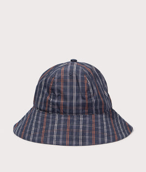 Dickies Surry Bucket Hat in Dark Blue. Back angle shot at EQVVS.