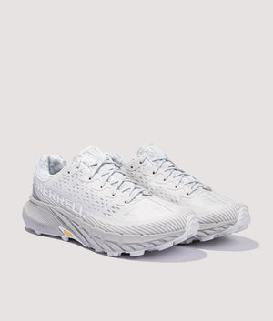 Agility Peak 5 Trainers in Cloud by Merrell. EQVVS side pair shot