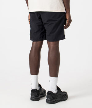 Gramicci Nylon Packable G-Shorts in Black. Back angle shot at EQVVS.
