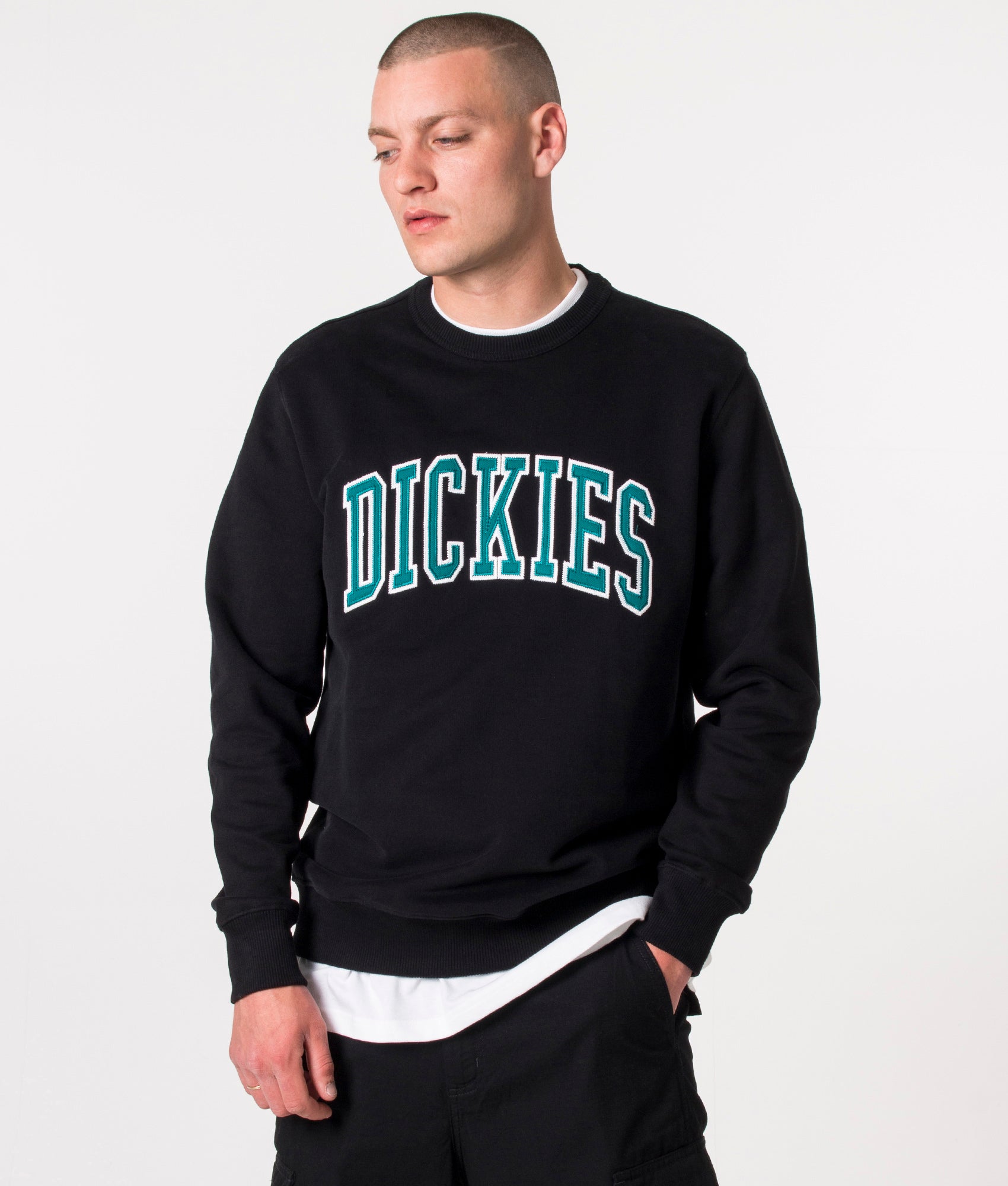 Aitkin Sweatshirt Black/Airforce Blue Dickies EQVVS