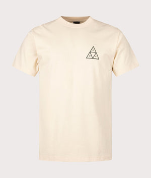 Set Triple Triangle T-Shirt in Wheat by Huf. EQVVS Front Angle Shot.