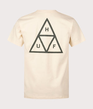 Set Triple Triangle T-Shirt in Wheat by Huf. EQVVS Back Angle Shot.