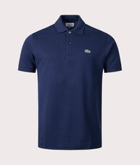 Classic Fit L1212 Croc Logo Polo Shirt: 166 Navy