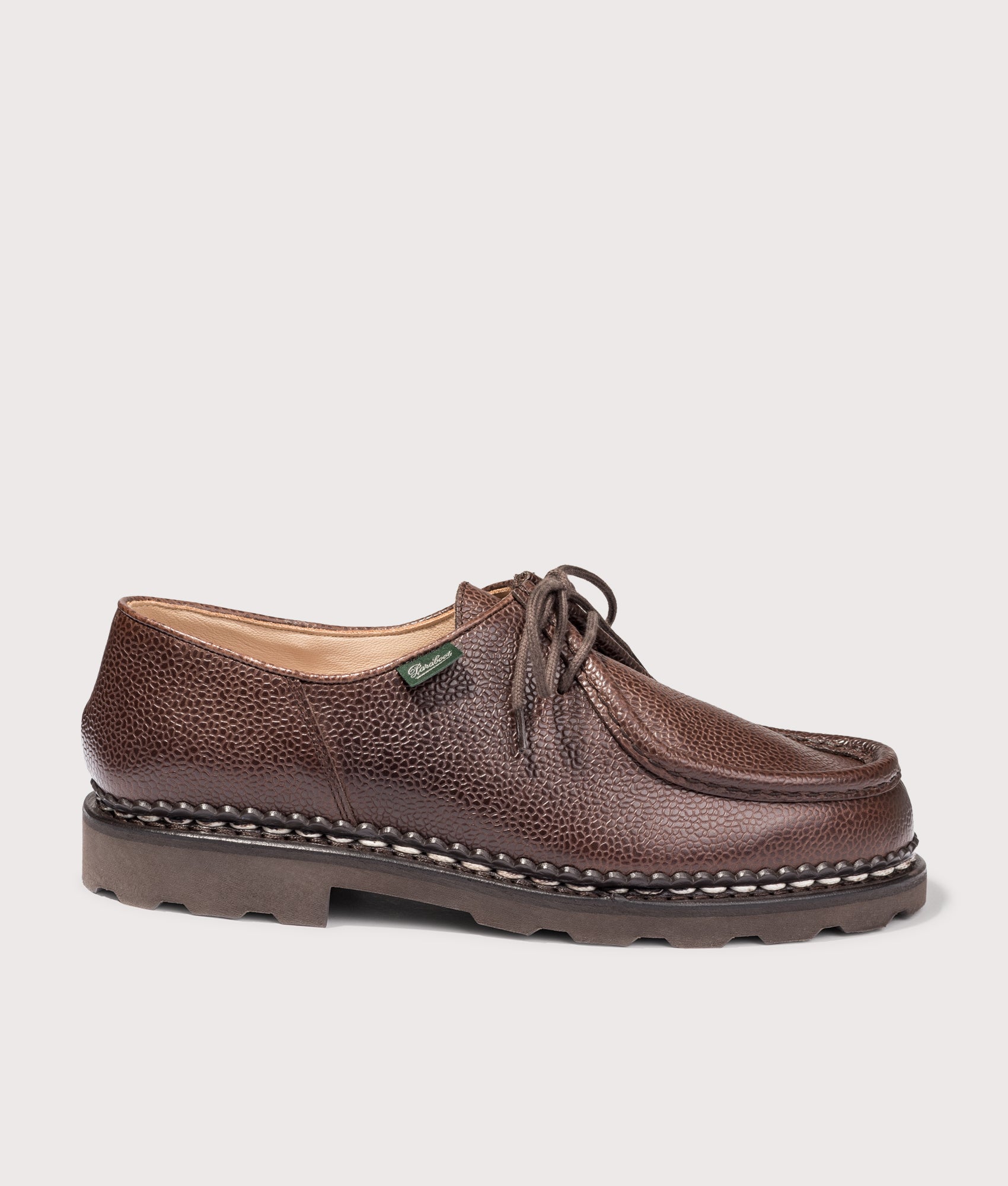 Michael Grained Leather Shoes in Ebony | Paraboot | EQVVS
