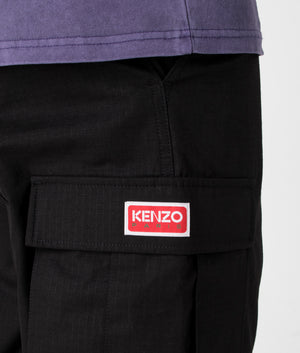Tailored Pants in Black by Kenzo. EQVVS Detail Shot.