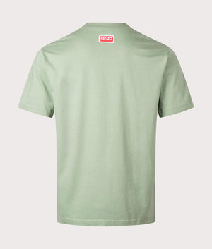 Kenzo Elephant T-shirt in 47 almond green back shot at EQVVS