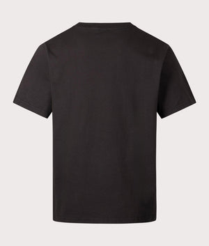 Kenzo Oversized Drawn Varsity T-Shirt in 99J black back shot at EQVVS