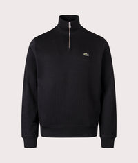 Quarter Zip Croc Logo Sweatshirt: 031 Black