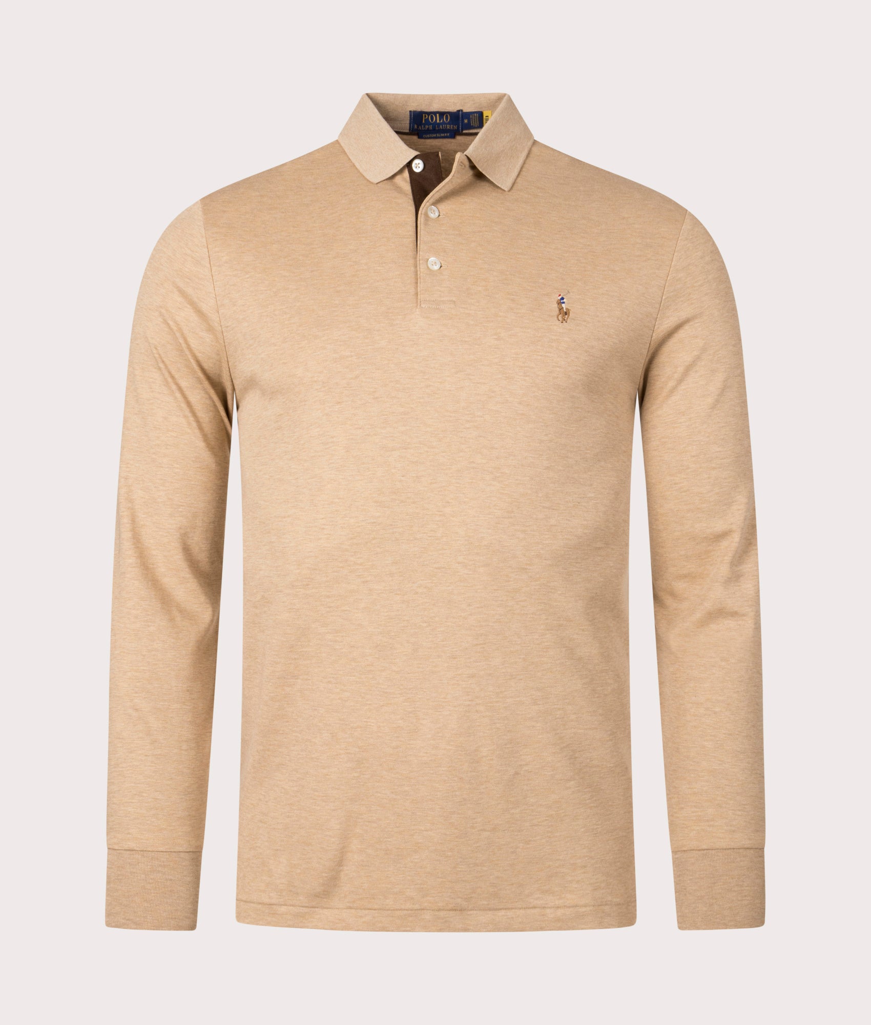 Custom Slim Soft Cotton Polo Classic Heather Ralph Lauren EQVVS