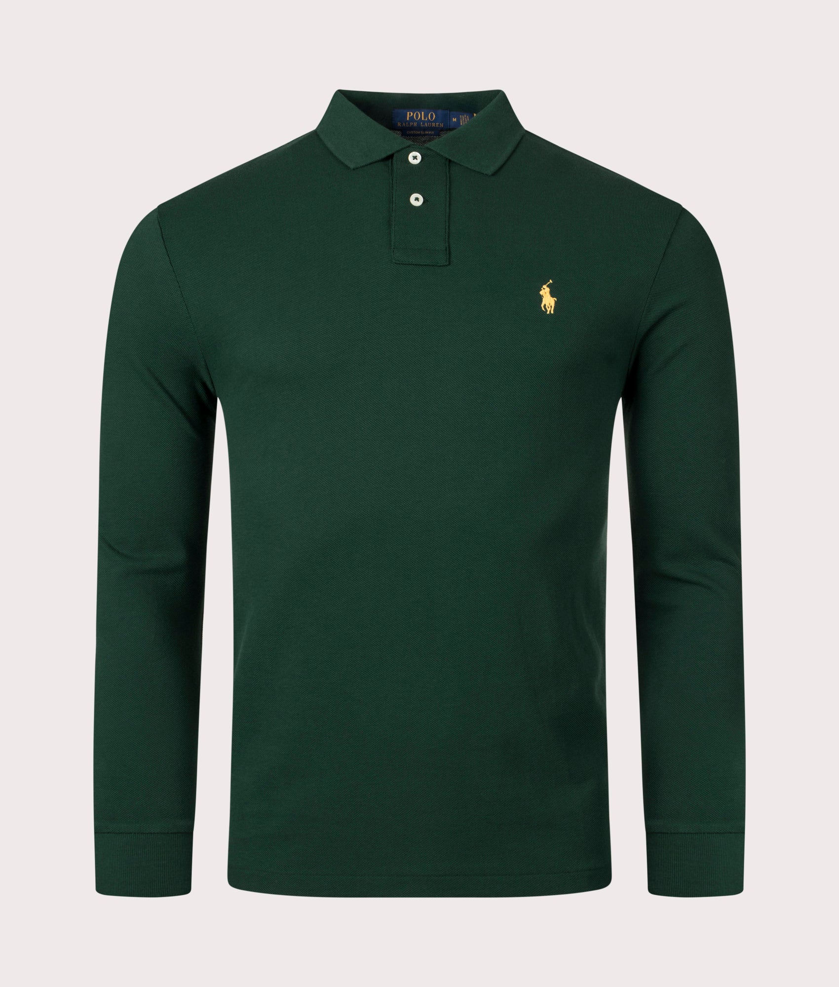 Long Sleeve Polo Shirt Moss Agate | Polo Ralph Lauren | EQVVS