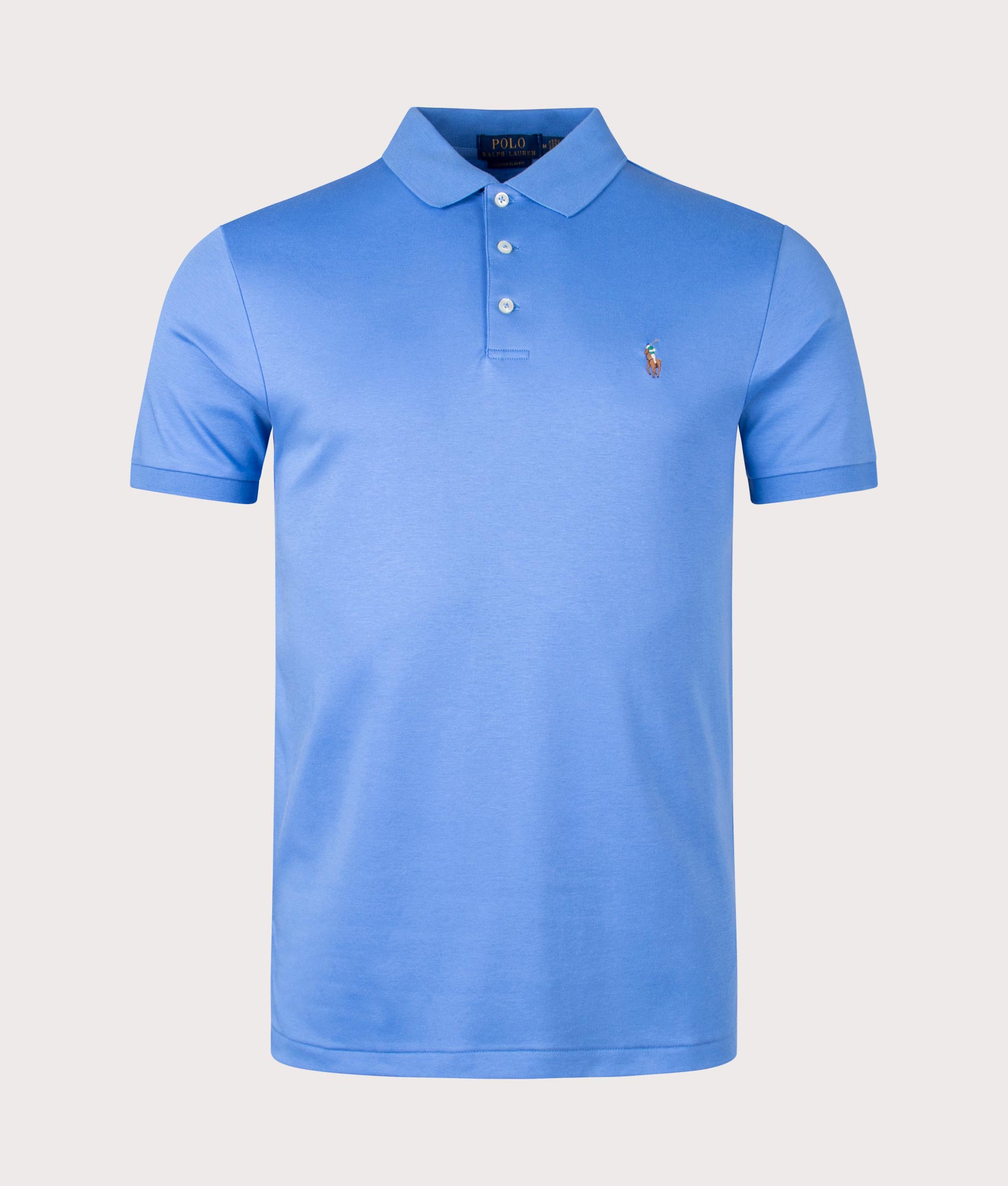 Ralph Lauren polo 140 セット Custom SlimSoft Cotton Polo in Summer Blue | Ralph Lauren