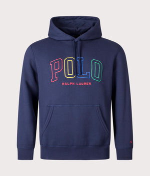 Polo Ralph Lauren Multi POLO Hoodie in Cruise Navy, Front Shot at EQVVS