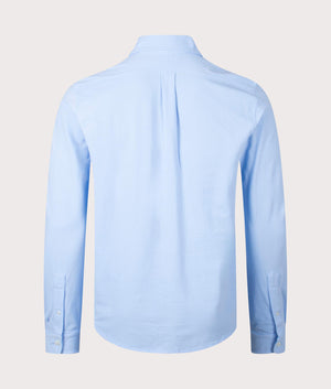 Polo Ralph Lauren Featherweight Mesh Shirt in 'Bluebell' Light Blue Back Shot EQVVS
