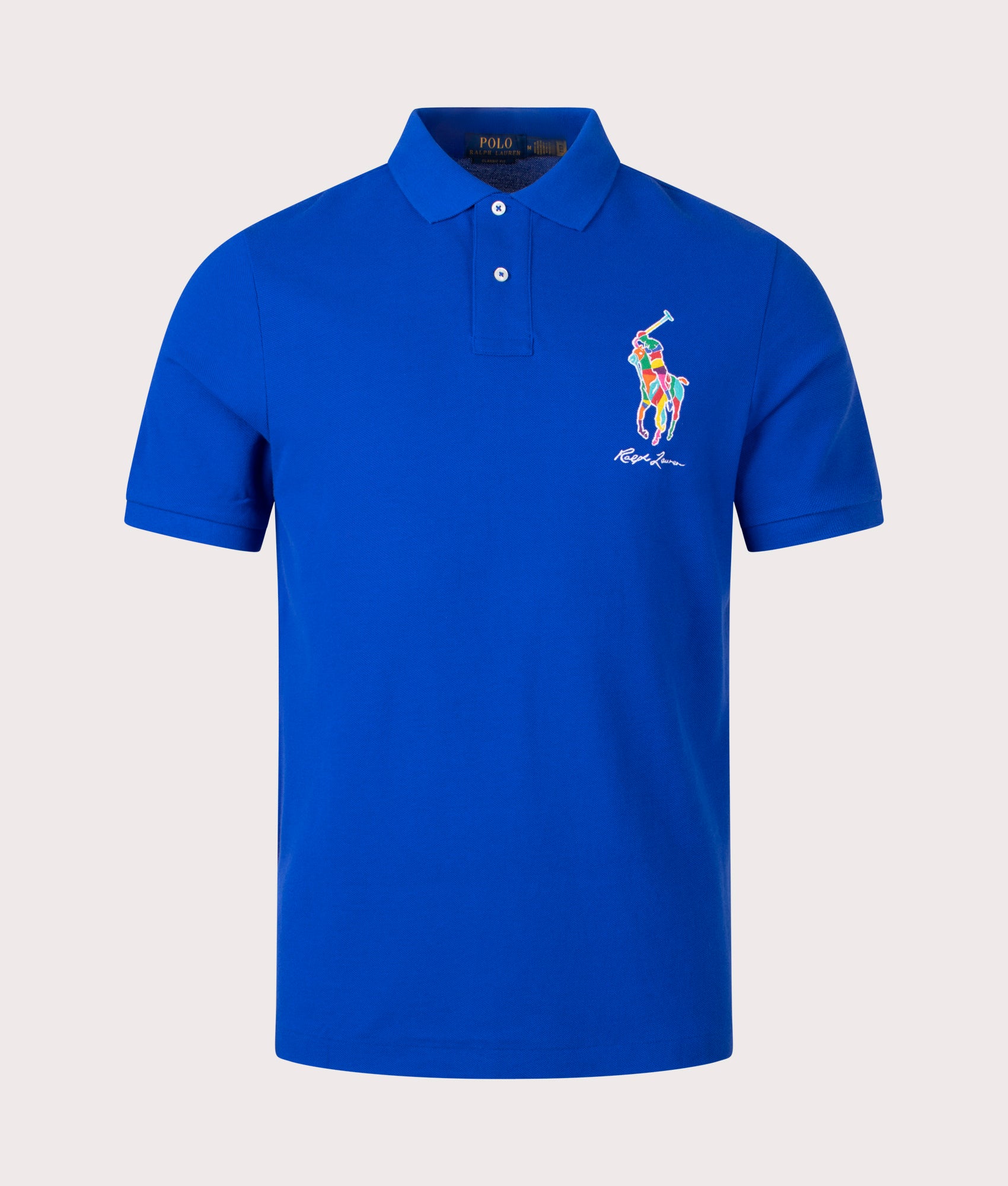 Ralph Lauren Coloured Logo Classic Fit Big Pony Mesh Polo Shirt