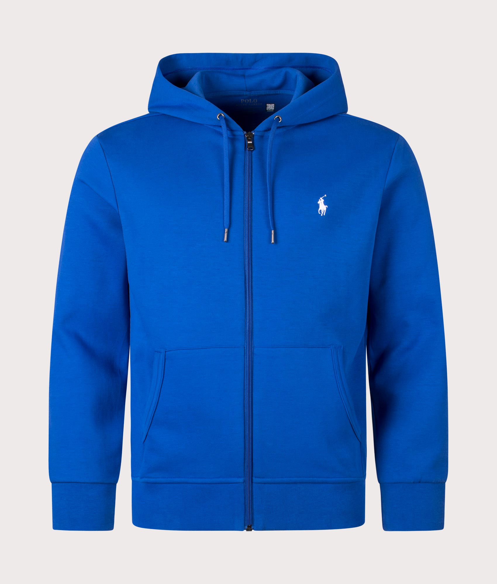 Zip Through Double Knit Hoodie Blue | Polo Ralph Lauren | EQVVS