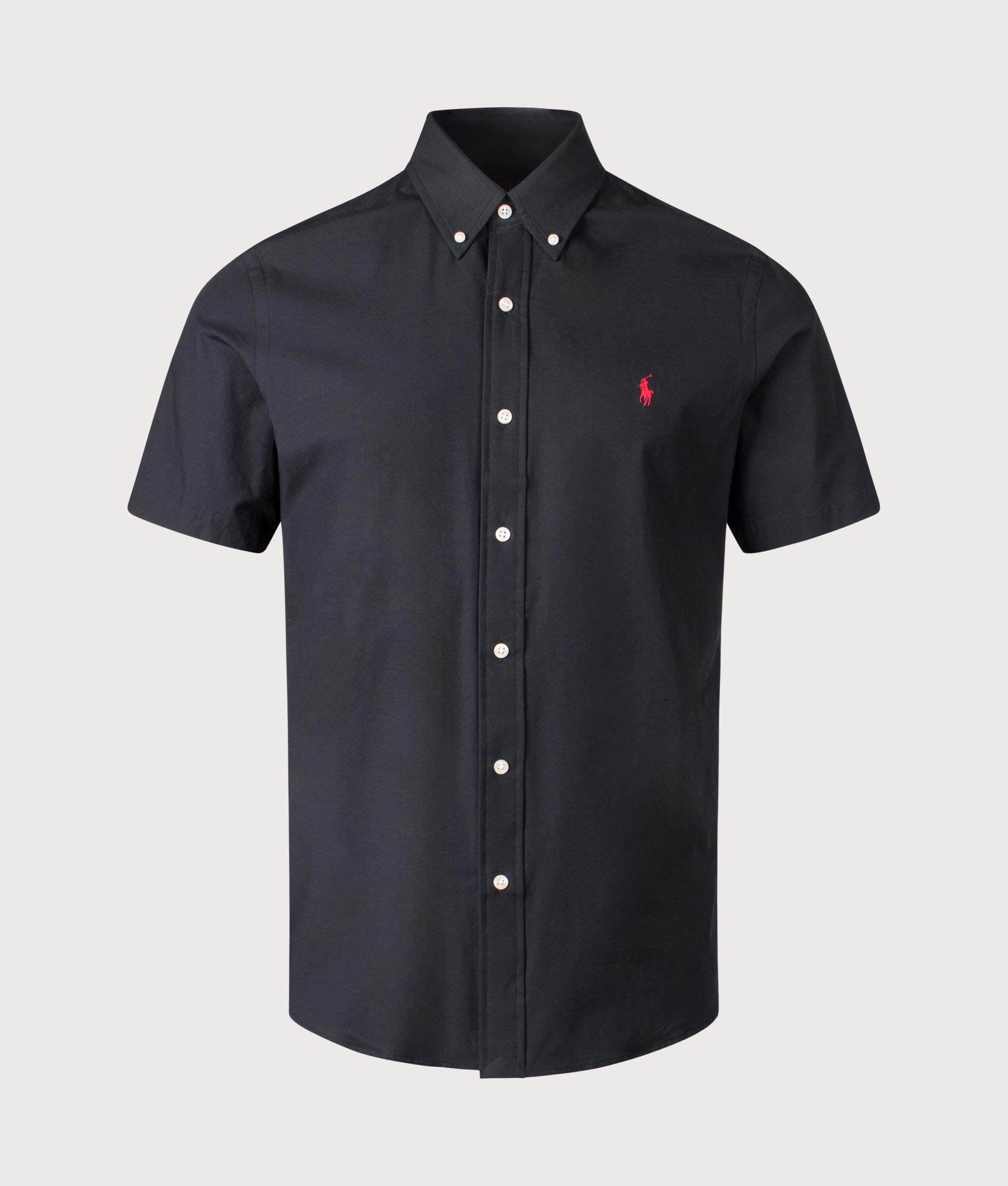 Ralph Lauren Custom Fit Short Sleeve Stretch Poplin Shirt