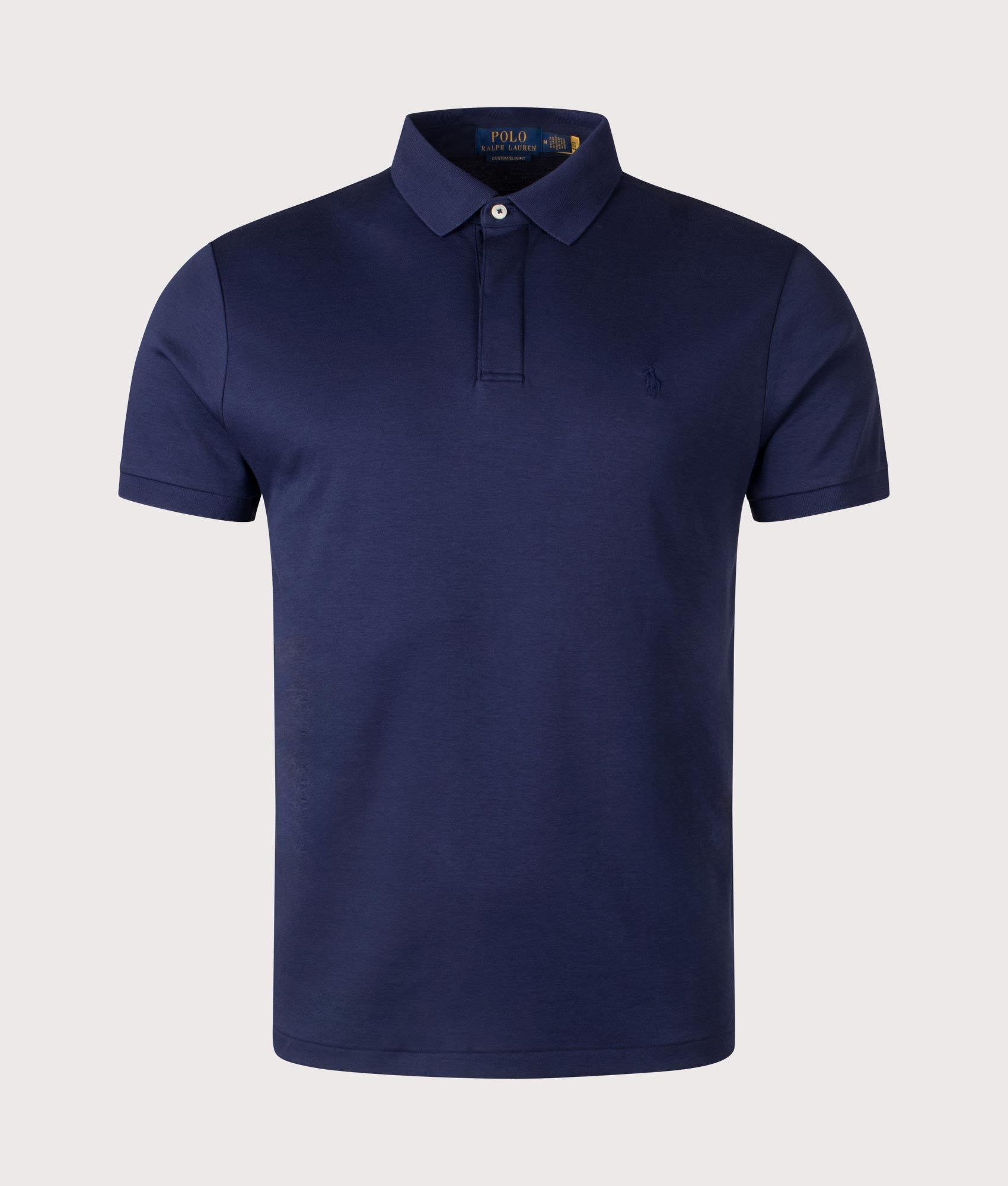 Custom Slim Fit Polo Shirt in Navy Polo Ralph Lauren EQVVS