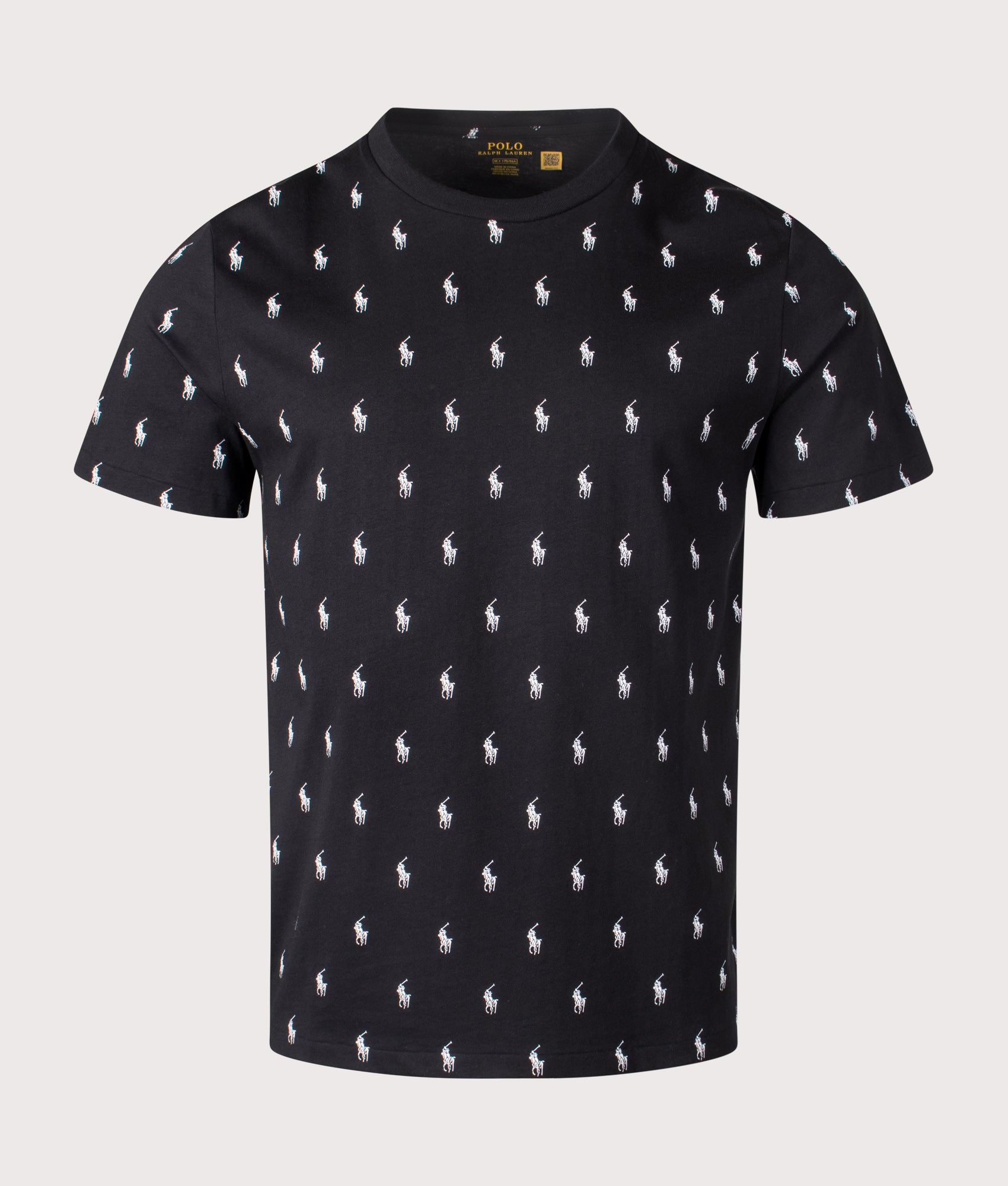 All Over Print Crew Lounge T-Shirt Black | Polo Ralph Lauren