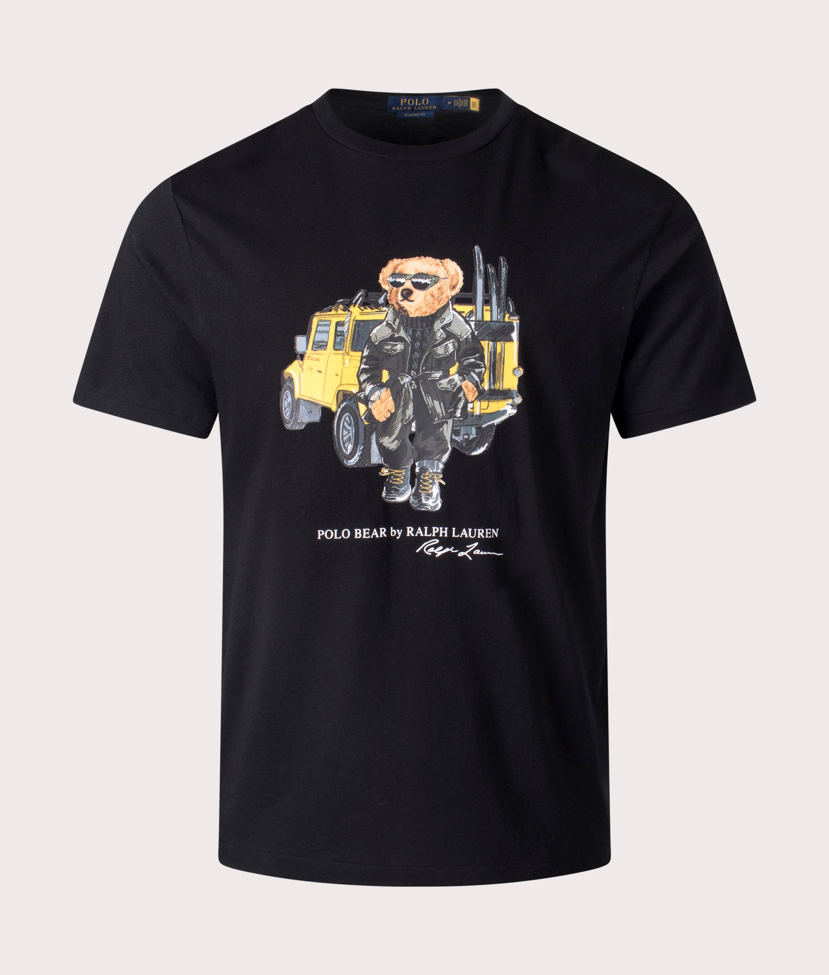 Classic Polo Bear Jersey T-Shirt in Black | Ralph Lauren | EQVVS