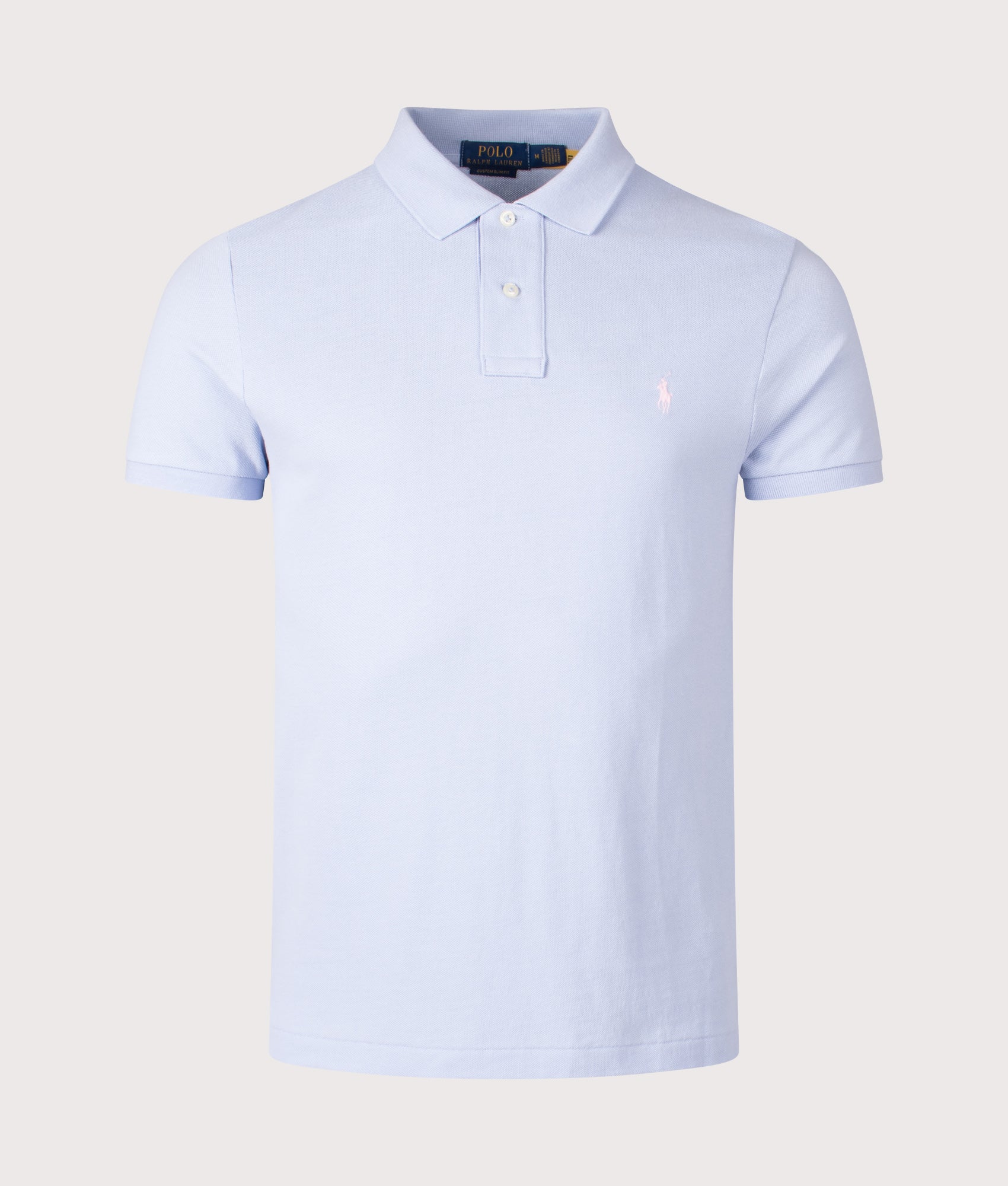 Custom Slim Mesh Polo Shirt In Blue | Polo Ralph Lauren | EQVVS