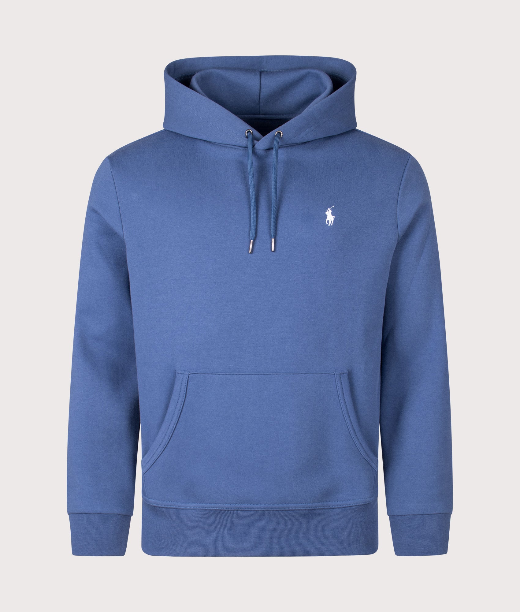 Double Knit Hoodie in Earth Blue | Polo Ralph Lauren | EQVVS