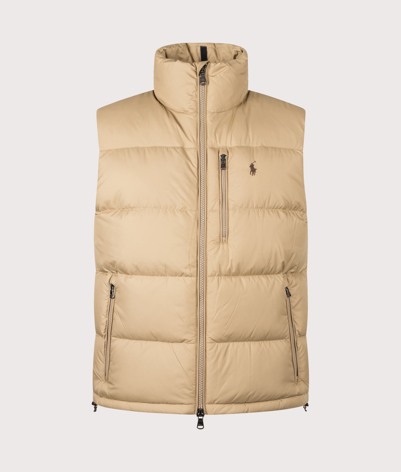 The Gorham Down Vest in Desert Khaki | Polo Ralph Lauren | EQVVS
