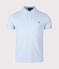 Custom Slim Fit Mesh Polo Shirt: 452 Southport Blue