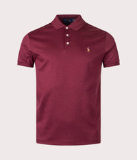 Custom Slim Fit Soft Cotton Polo Shirt: 177 Spring Wine Heather