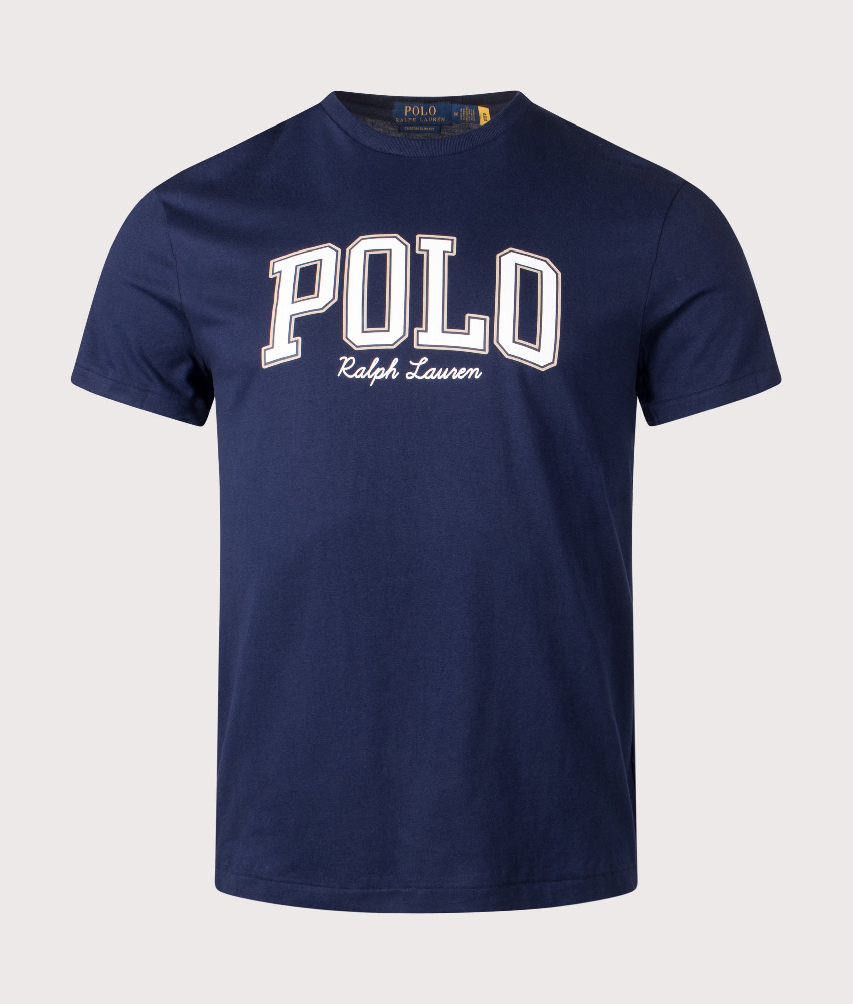 Custom Slim Fit Logo Jersey T-Shirt Navy | Polo Ralph Lauren | EQVVS