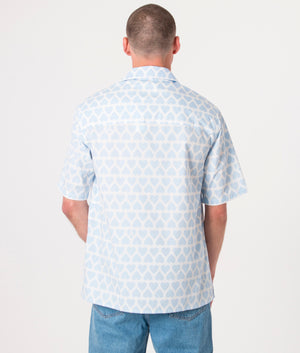 Short-Sleeve-Camp-Collar-Poplin-Shirt-Bleu-Ciel/Blanc-Naturel-AMI-EQVVS