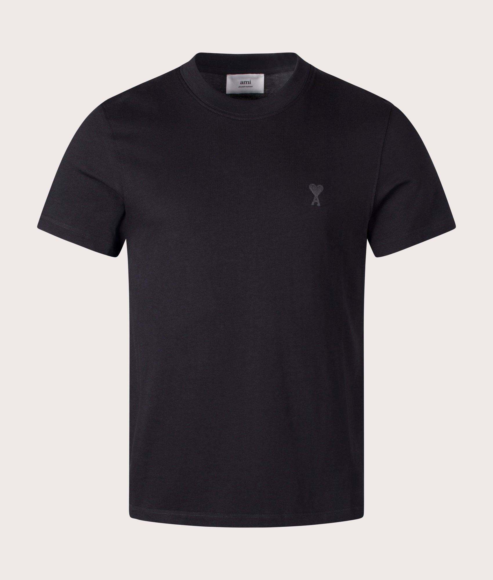Ami De Coeur Tonal T-Shirt Black | Ami | EQVVS