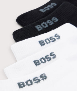 5 Pack Uni Color Ankle Socks by Boss. EQVVS Detail Flat Shot.