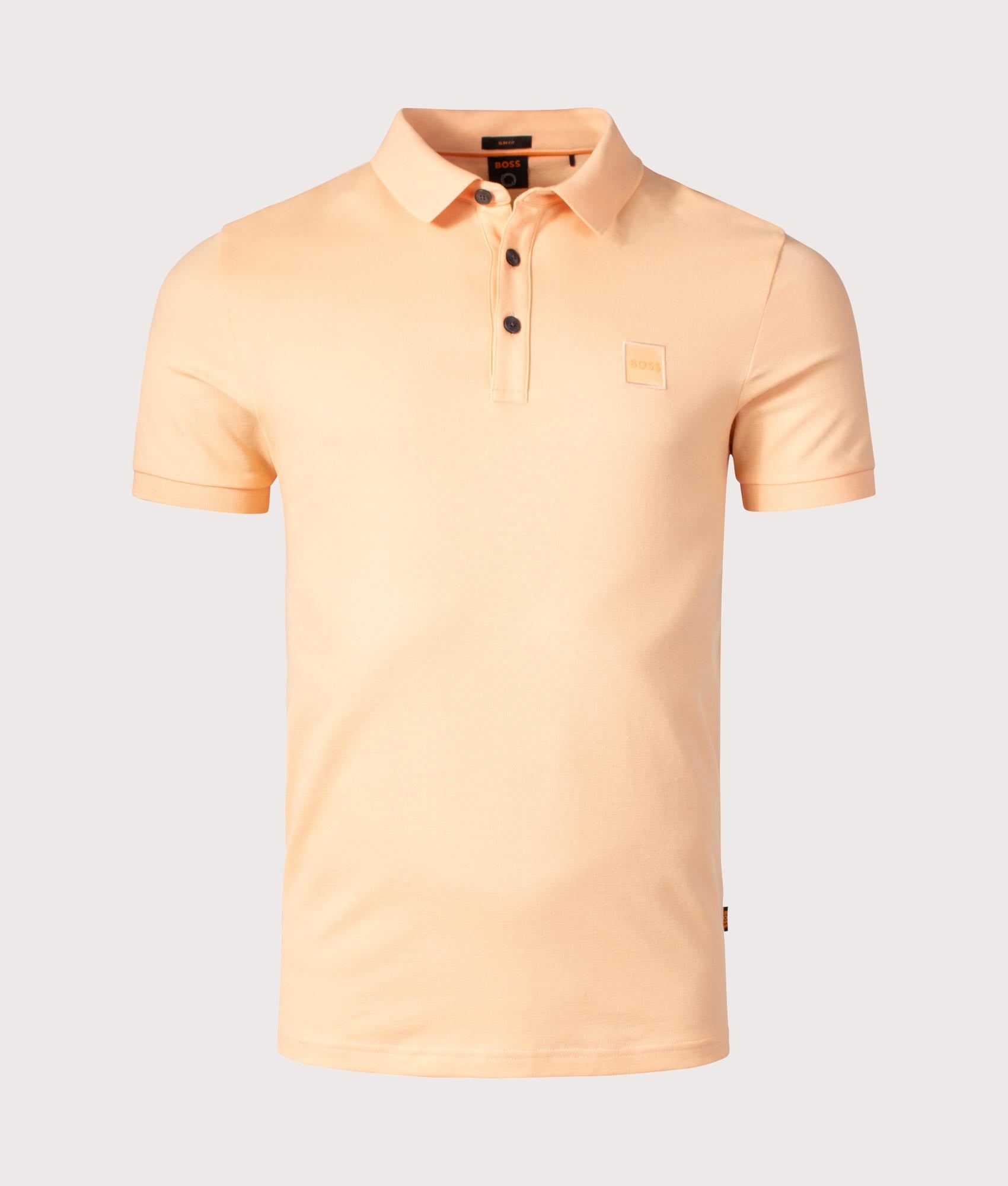 Slim Fit Passenger Polo Shirt Pastel Orange BOSS EQVVS