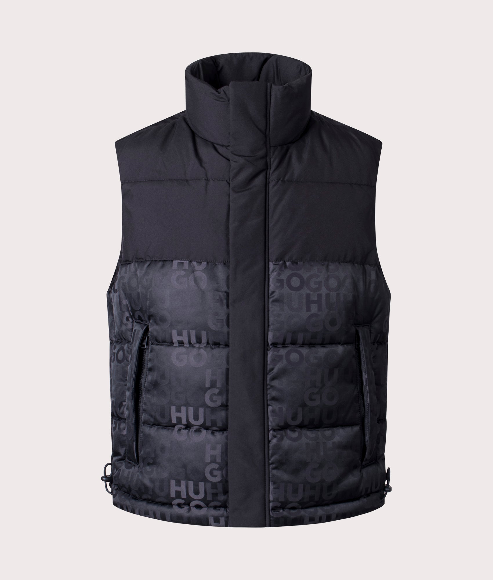 Gilet Sale Mens Gilet Hugo Boss Baltino2342 Gilet Black HUGO EQVVS