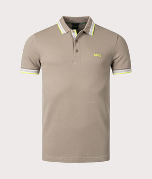 Paddy-polo-shirt-beige-BOSS-EVVS-Front