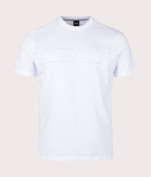BOSS Fashion T-Shirt in White Front Shot EQVVS 