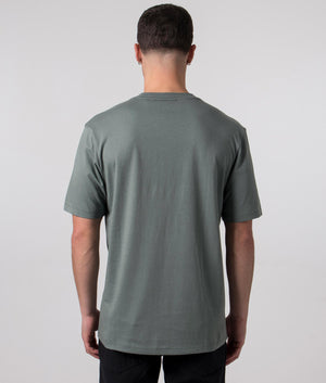 Dooling T-Shirt in Dark Green | HUGO | EQVVS model back shot