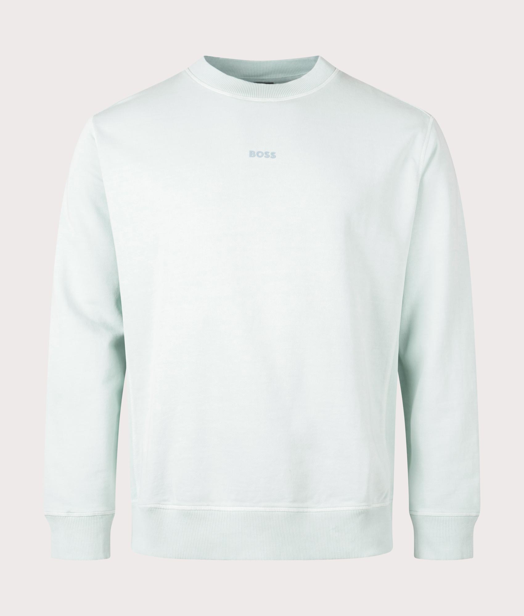TURQUOISE WASHED CREW SWEATSHIRT main image 1