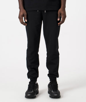 Heritage Pants in Black by Boss. EQVVS Front Angle Shot.