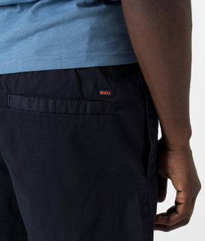 Sandrew 3 Shorts in Dark Blue by Boss. EQVVS Detail Shot.