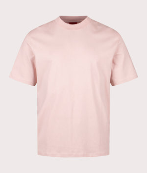 Relaxed Fit Dapolino T-Shirt in Light Pastel Pink. EQVVS Front Angle Shot.