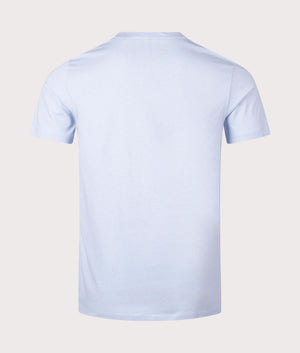 Relaxed Fit Tales T-Shirt in Open Blue by Boss. EQVVS Back Angle Shot.