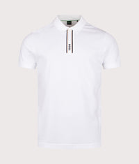 Zip Neck Paddy Polo Shirt: 100 White