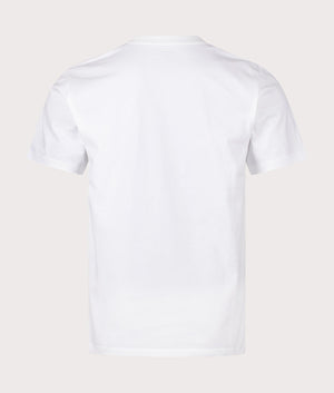 University Script T-Shirt in White by Carhartt WIP. EQVVS Back Angle Shot