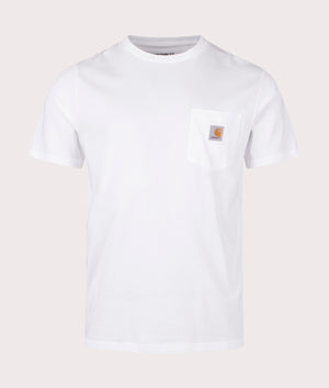 Pocket T-Shirt in White by Carhartt WIP, EQVVS - Front Shot.