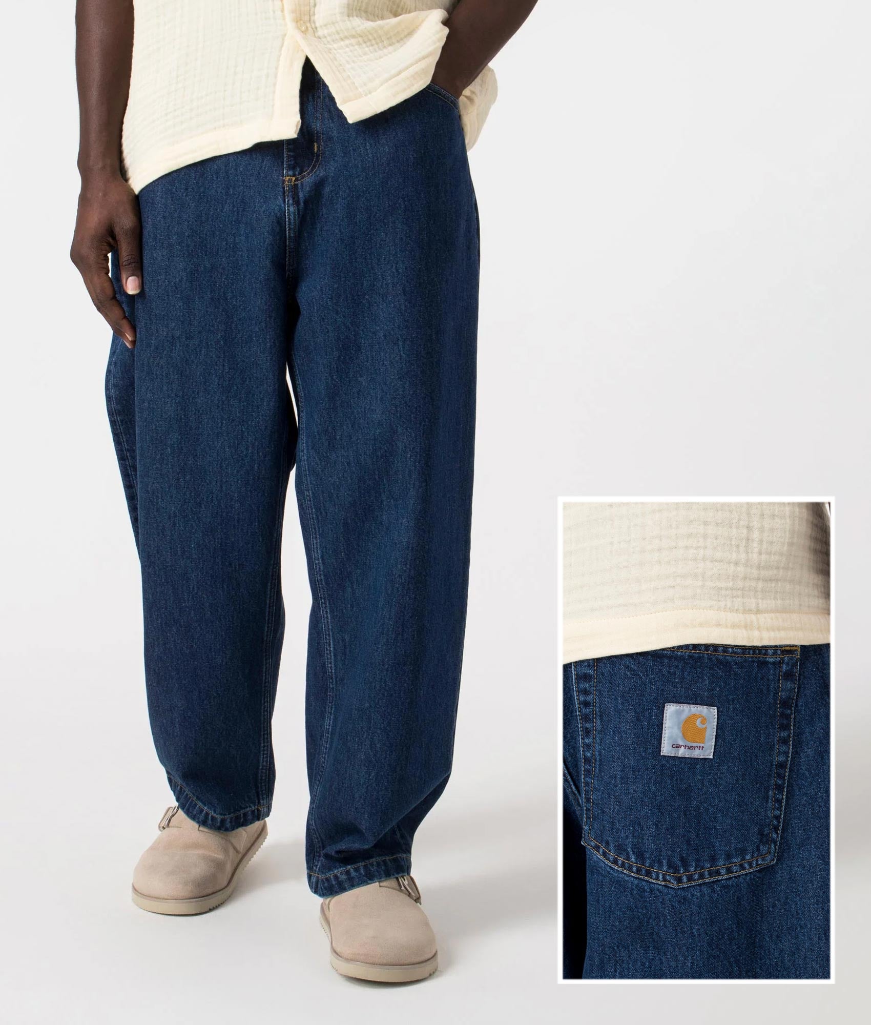 Relaxed Fit Brandon Jeans in Blue Stone Wash Carhartt WIP EQVVS - Main Image